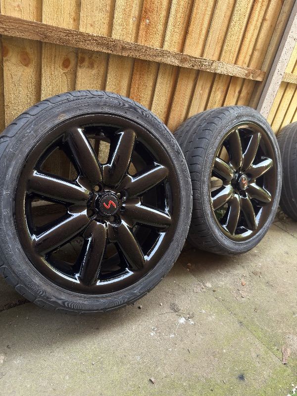 Mini Cooper S Alloy Wheels x4 Gloss Black