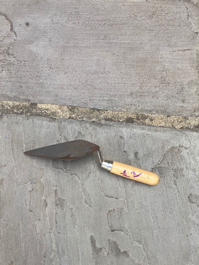 Small Trowel with Wooden Handle 