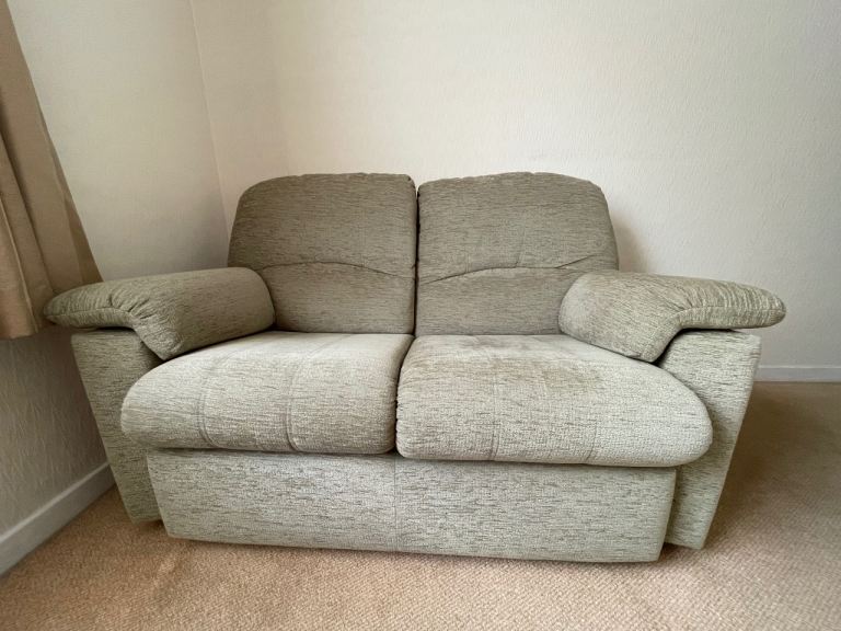 G plan 2 seater sofa & arm chair 