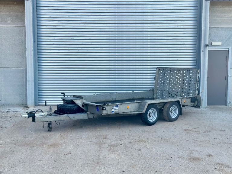 Ifor Williams GH126 12ft plant trailer No VAT ( digger dumper nugent indespension