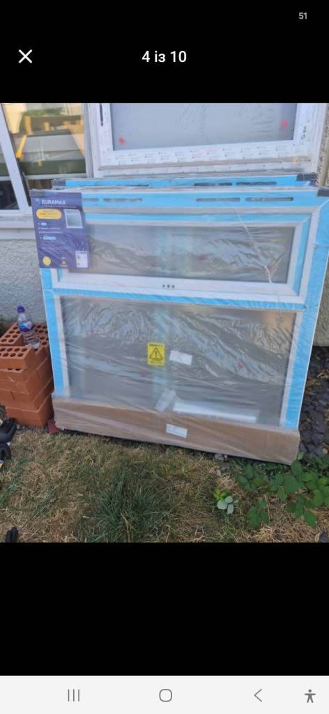 Euramax Double Glazed Window – Brand New, White uPVC