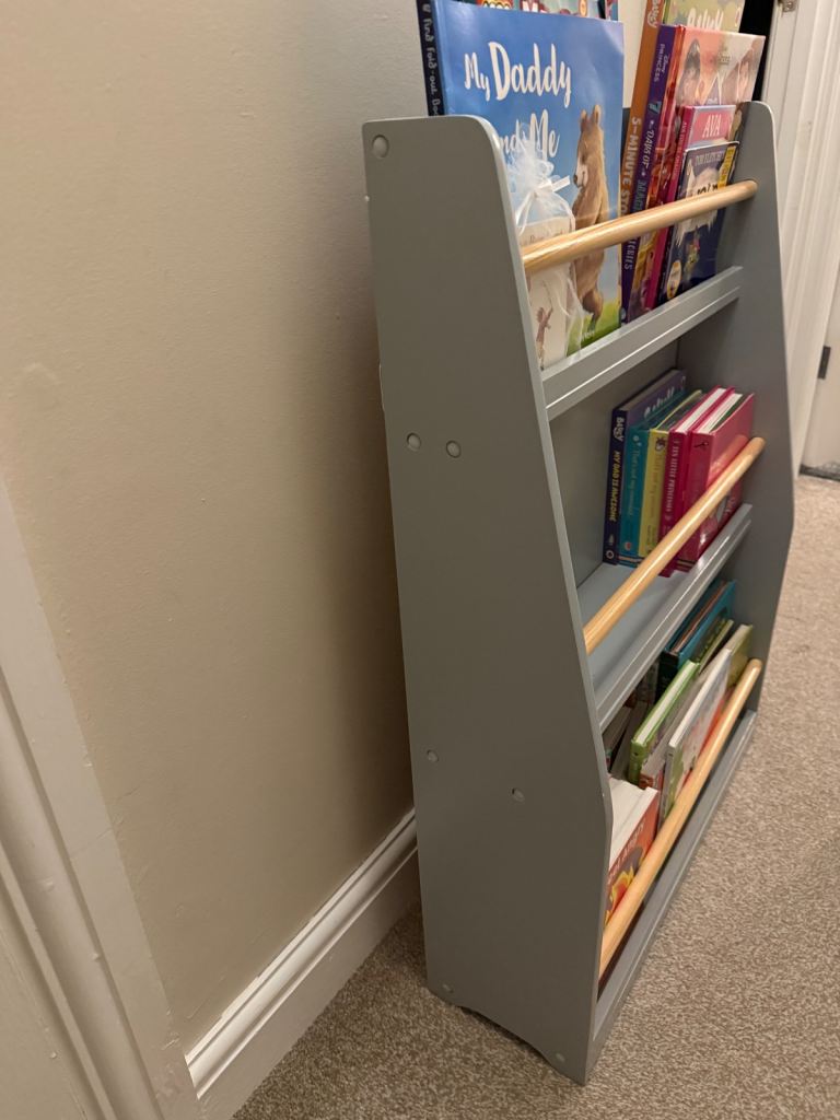 Grey bookcase 
