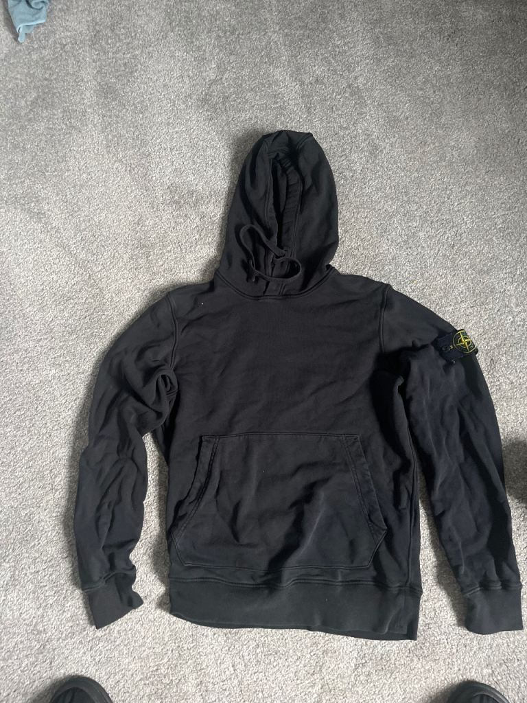 Stone Island Black Hoodie – Good Condition