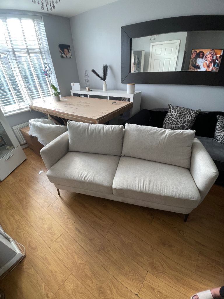 Cream sofa