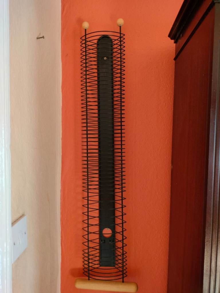 Black Metal CD Storage Rack – Good Condition