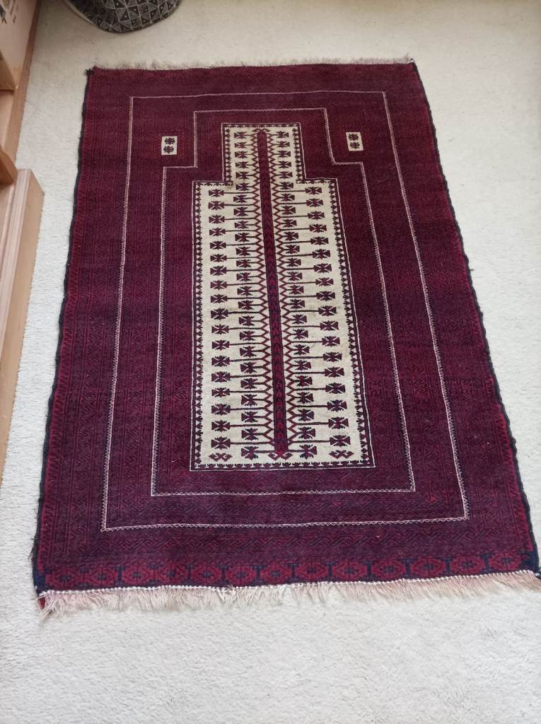 Persian Mashad Baluch Oriental Wool Rug