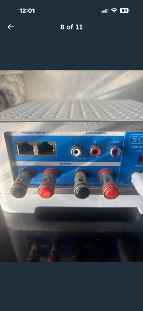 Sonos ZP120 Zone Player Wireless AMP Multi Room Music System Amplifier in White