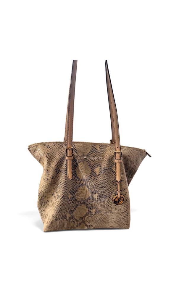 Micheal Kors jet set leather tote bag