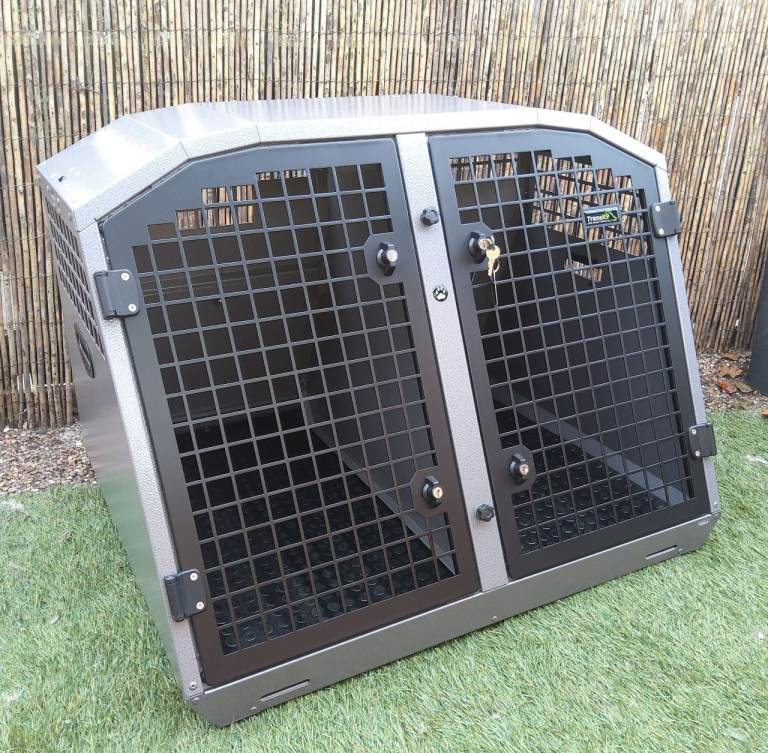 Trans K9 ( B38 ) Travel double dog cage ( Lockable & Crash tested ) TransK9