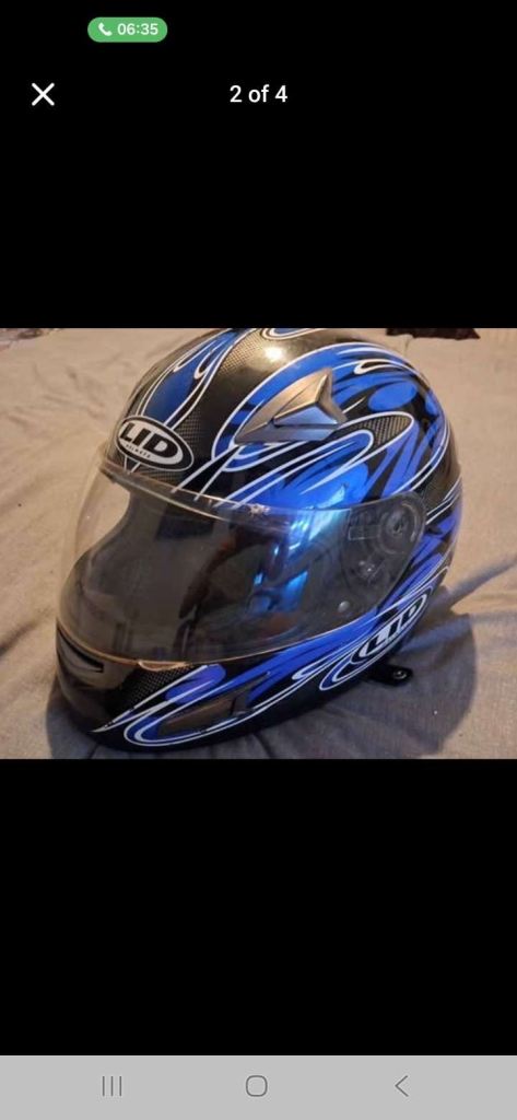 Lid men’s motorcycle helmet