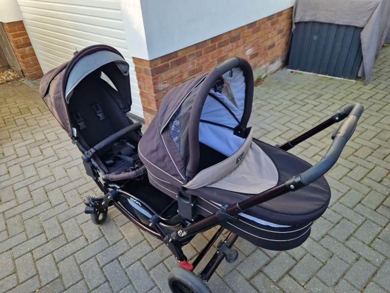 ABC Design Zoom Double Pram Pushchair with Carrycot - Good Condition