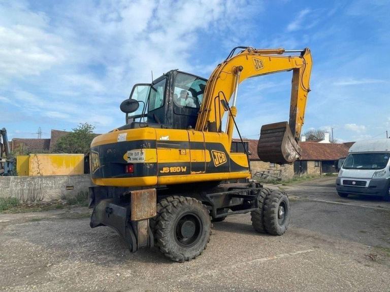 2003 JCB  JS160W EXTENDED CAB RUBBER DUCK EXCAVATOR  DIESEL