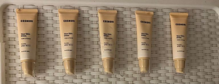 Cosnori Your Skin Dress Tone-Up Base Porcelain SPF50+ PA++++ x5 Bundle New