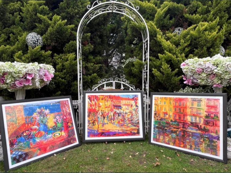 Choice of 3 @£45 EACH  framed prints by Peter Graham, 
