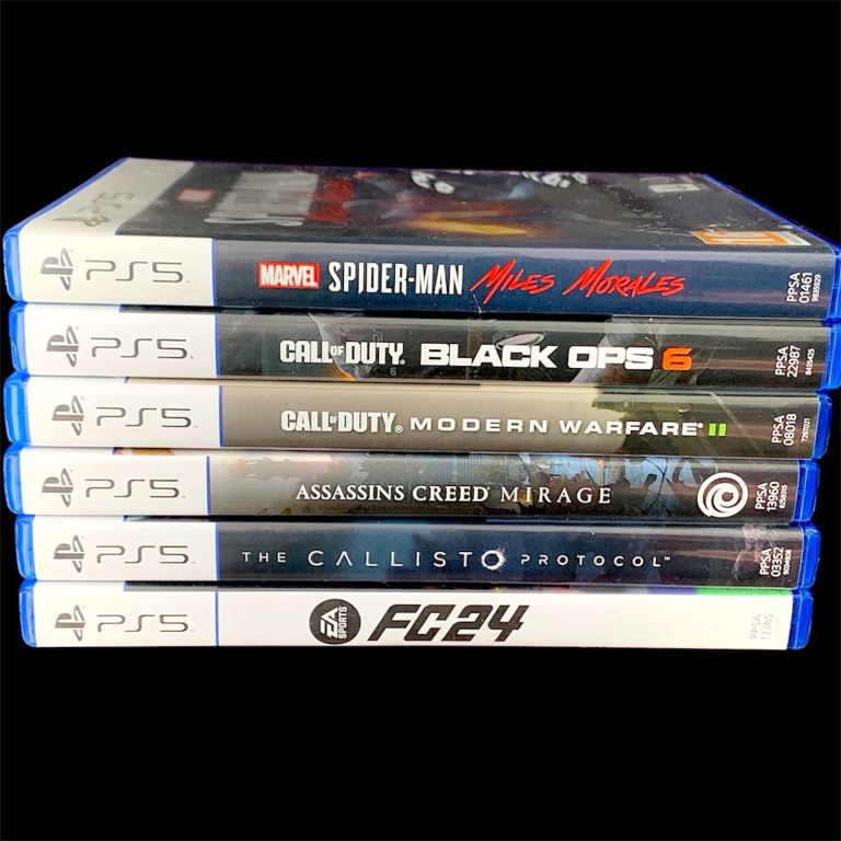 6 Sony PlayStation 5 Games Bundle Spider man Call of duty assassins creed FC Football PS5 