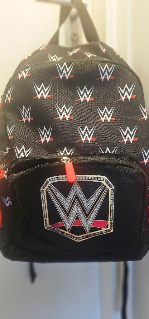 Black WWE backpack in excellent condition 