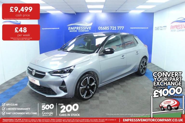 2021 21 VAUXHALL CORSA 1.2 TURBO SRI HATCHBACK 5DR PETROL MANUAL EURO 6 (S/S) (1