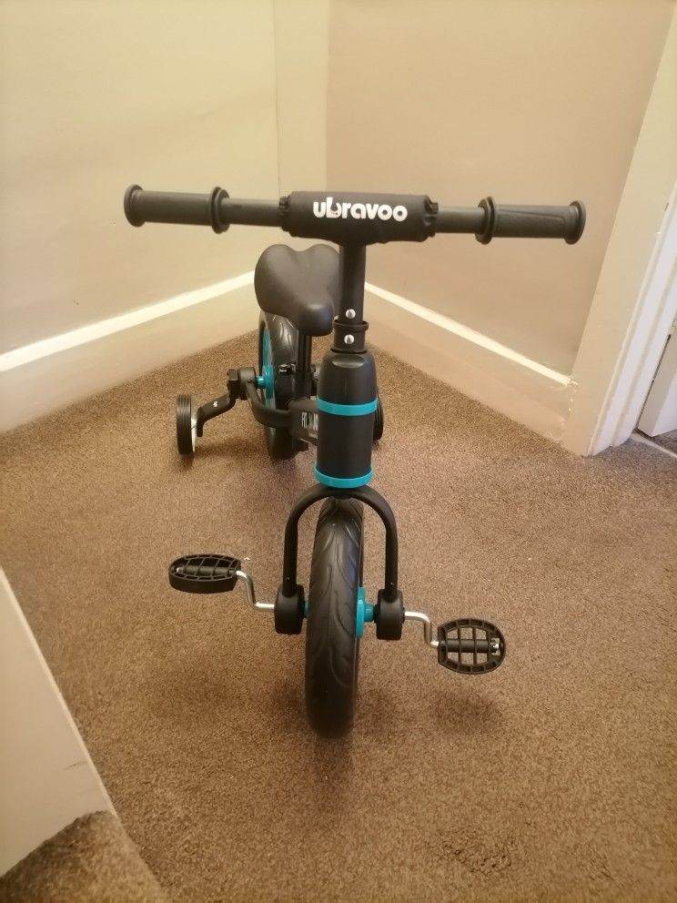 UBRAVOO Fit 'n Joy Beginner Toddler Training Bicycle for Boys Girls 2-4, 4-in-1 Kids Balance