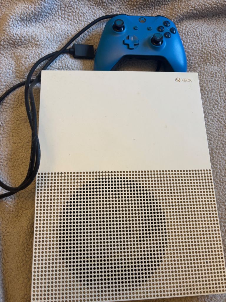 Microsoft Xbox One S with Blue Controller – Good Condition