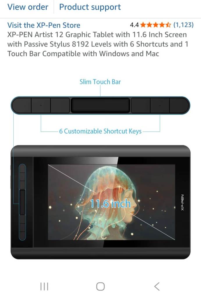 xp pen artist 12 graphic tablet