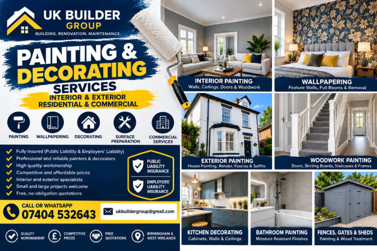 Professional Painters & Decorators | Interior & Exterior Painting | Birmingham