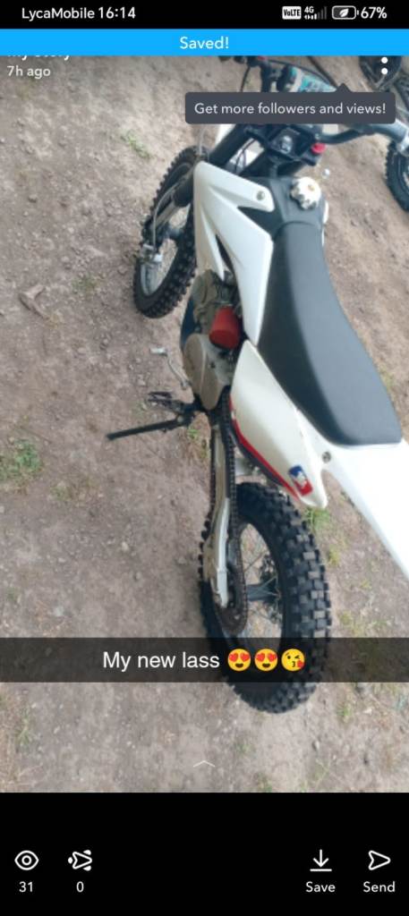 140cc pit bike raced tuned swapz