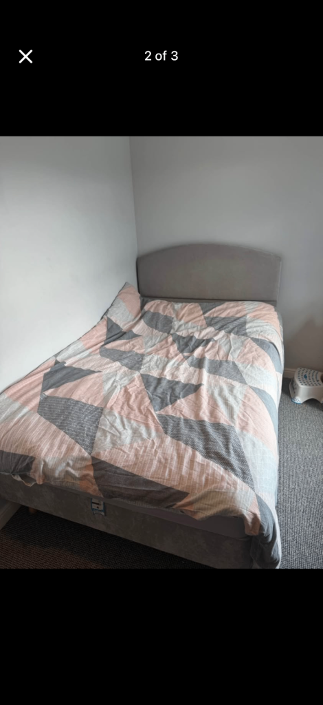 Small double bed and mattress 