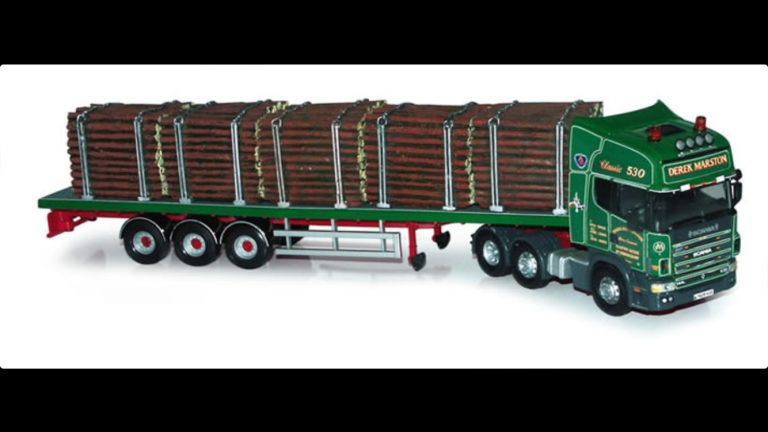 Rare CORGI CC12942 Scania Topline & Flatbed Trailer ‘Derek Marston & Sons’ Nr. Shrewsbury
