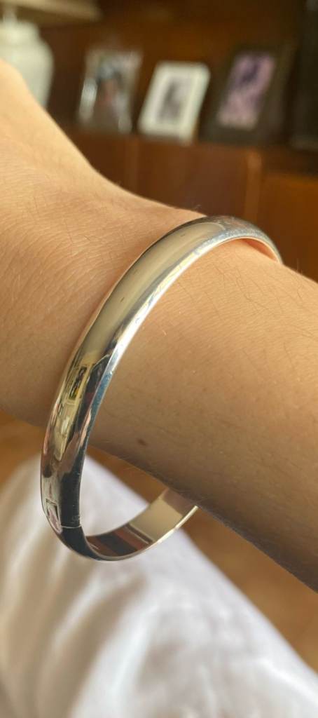 Brand New Silver 925 Sterling Adjustable Bangle Bracelet