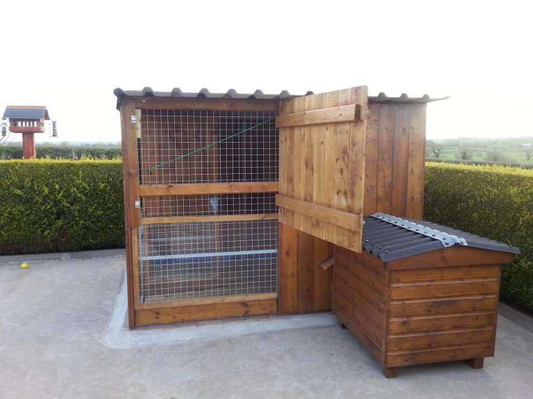 Dog run 8' x 6' with dog box