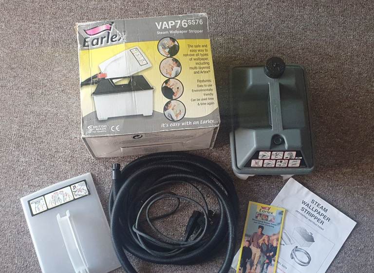Quality Powerful EARLEX Wall Paper Steamer Stripper Like New only used Twice Boxed Instructions