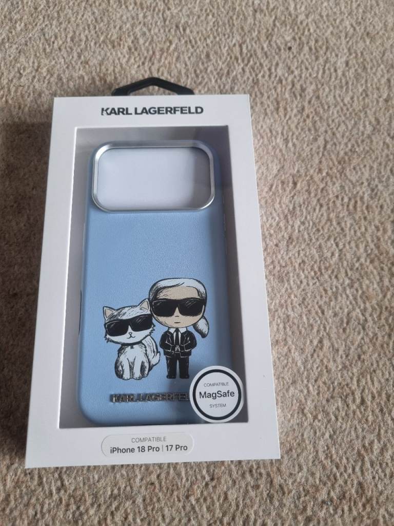 Karl Lagerfeld iPhone 13 Pro / 17 Pro Case - Blue, New