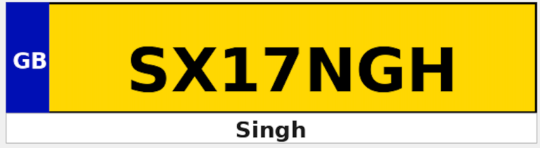 Singh Jatt Number Plate Car Motorbike