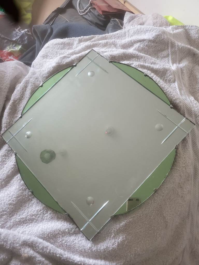 193o Art deco green Mirror
