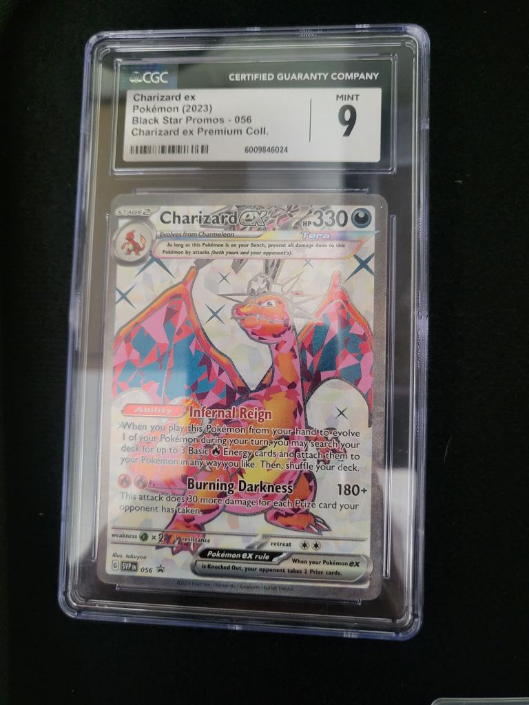 CGC Graded Charizard ex Pokémon Card - Mint 9