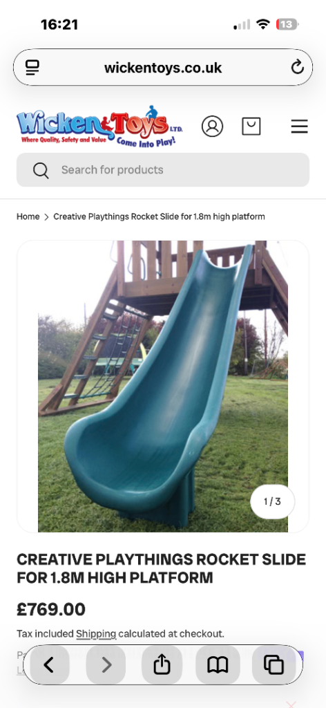 Garden 12 ft slide