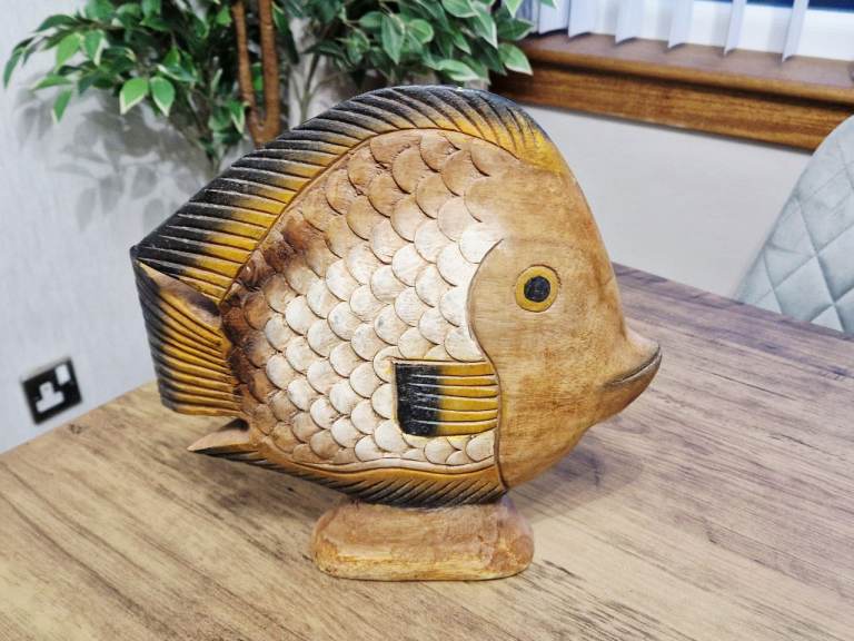 Wooden Fish Ornament