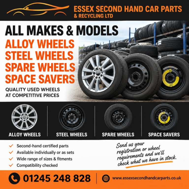 Alloy wheels / Steel wheels / Spare wheels / Space Savers / Jack Kits - Second hand car parts