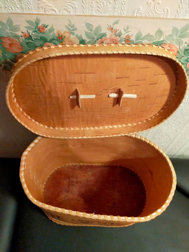 Large birch bread box 
