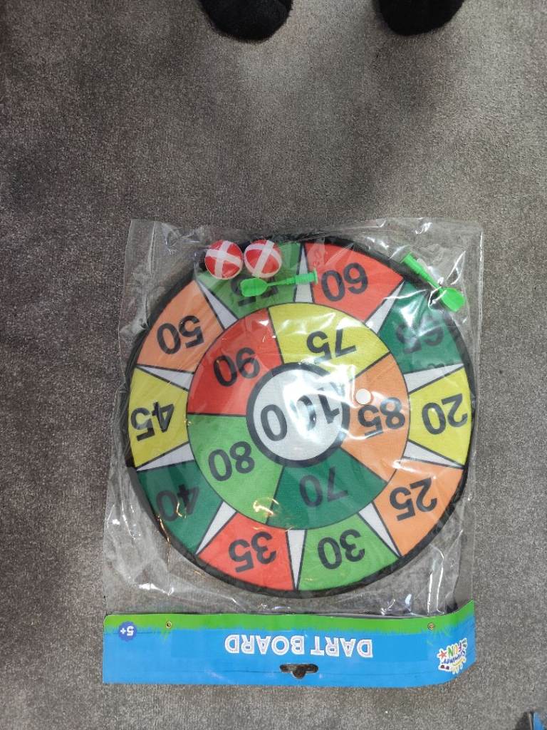 3x Kids Fabric Dart Board Sets