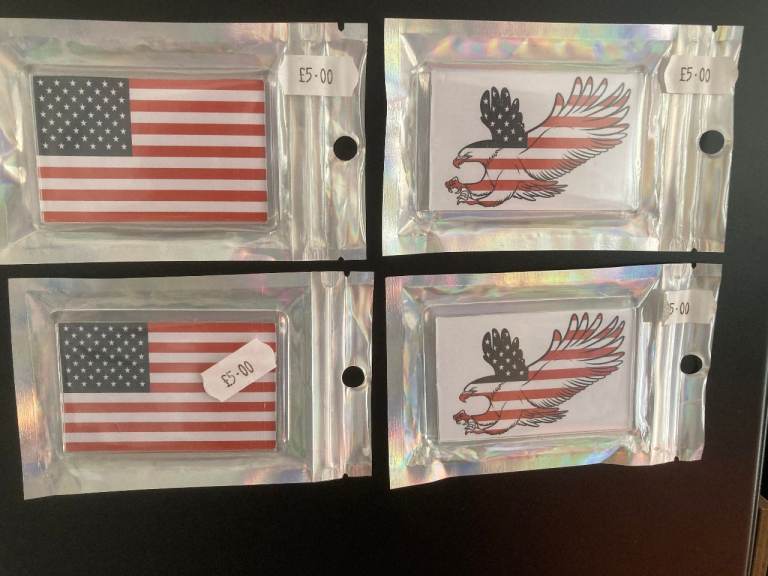 American Flag Fridge Magnets 8cm x 6cm