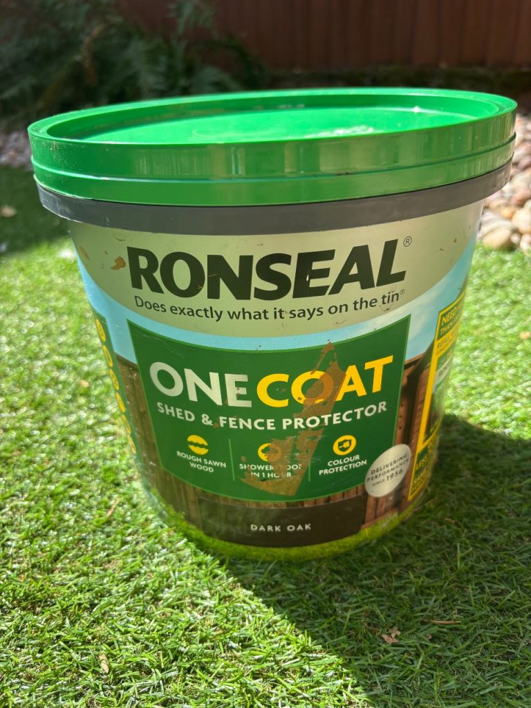 Ronseal One Coat Shed & Fence Protector - Dark Oak, 5 Litres