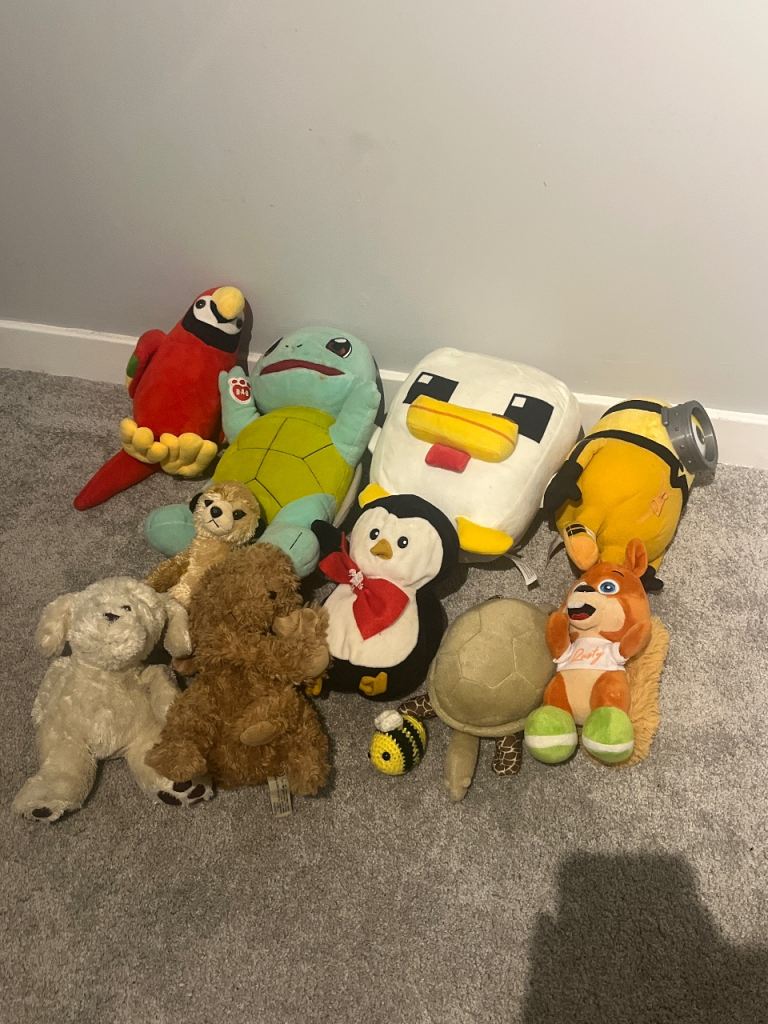 teddys/soft toys up for sale