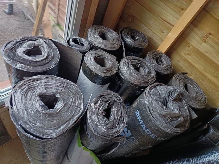 Torch in felt bundle flat roof