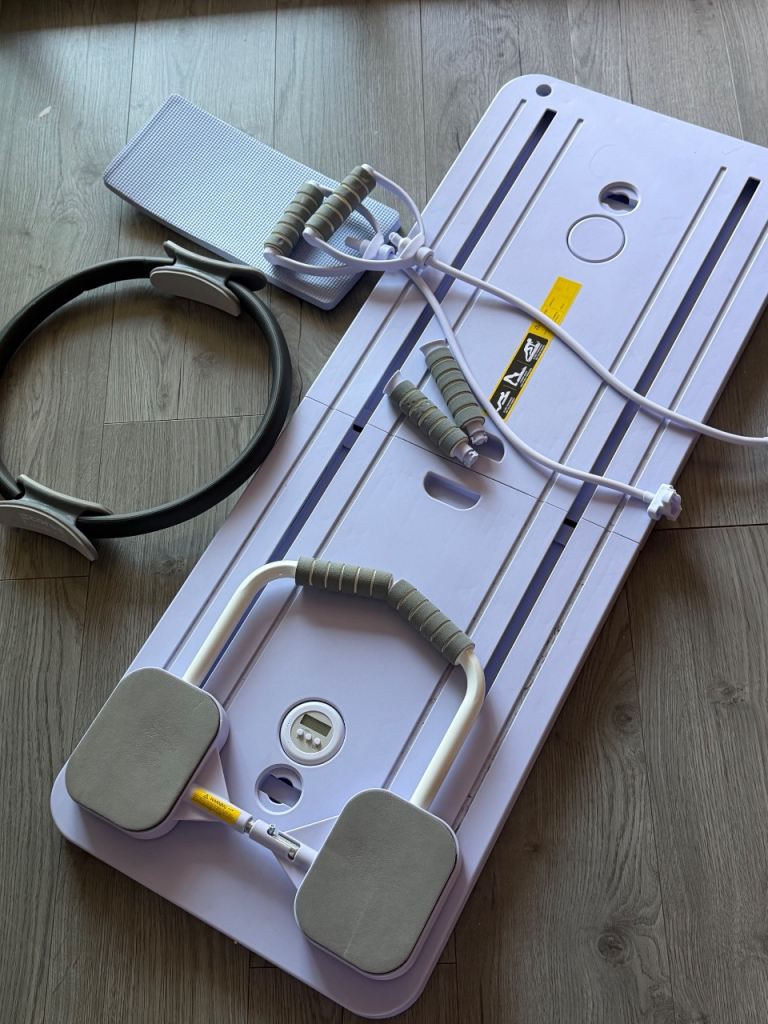 Pilates mini reformer board and accessories 