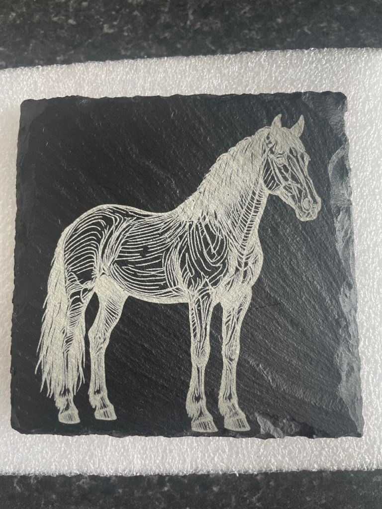 Horse slate coaster design lots available 