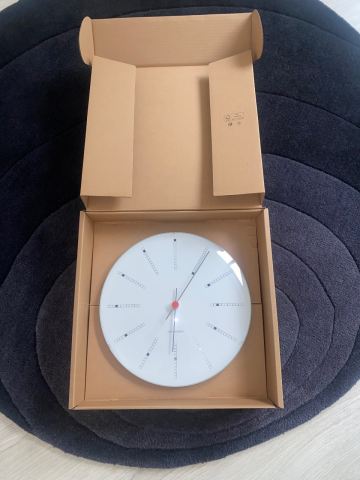 BNIB Arne Jacobsen 29cm bankers clock | in Bury St Edmunds