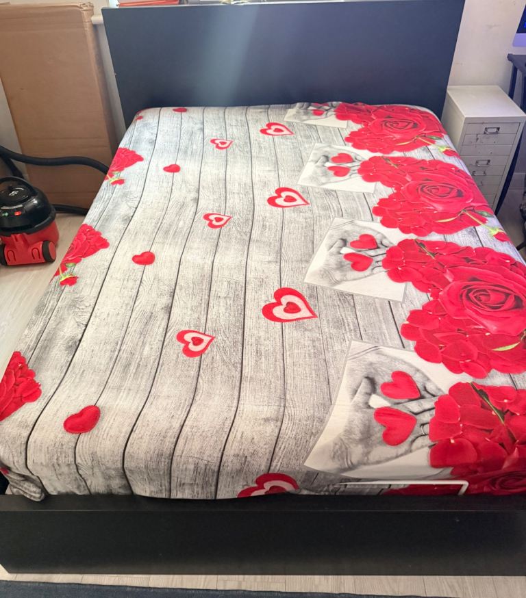 IKEA Kingsize Bed Frame - Black with Good Condition