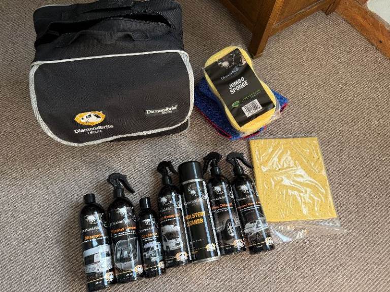Diamondbrite caravan/car cleaning kit. New, without tags. 