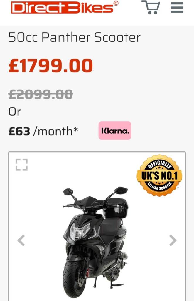 50CC Panther scooter 